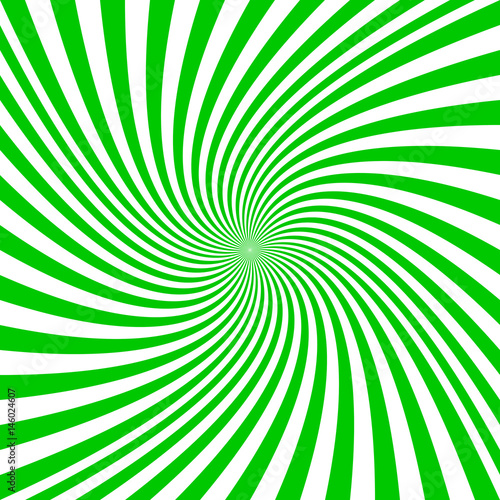 Green and white spiral design background