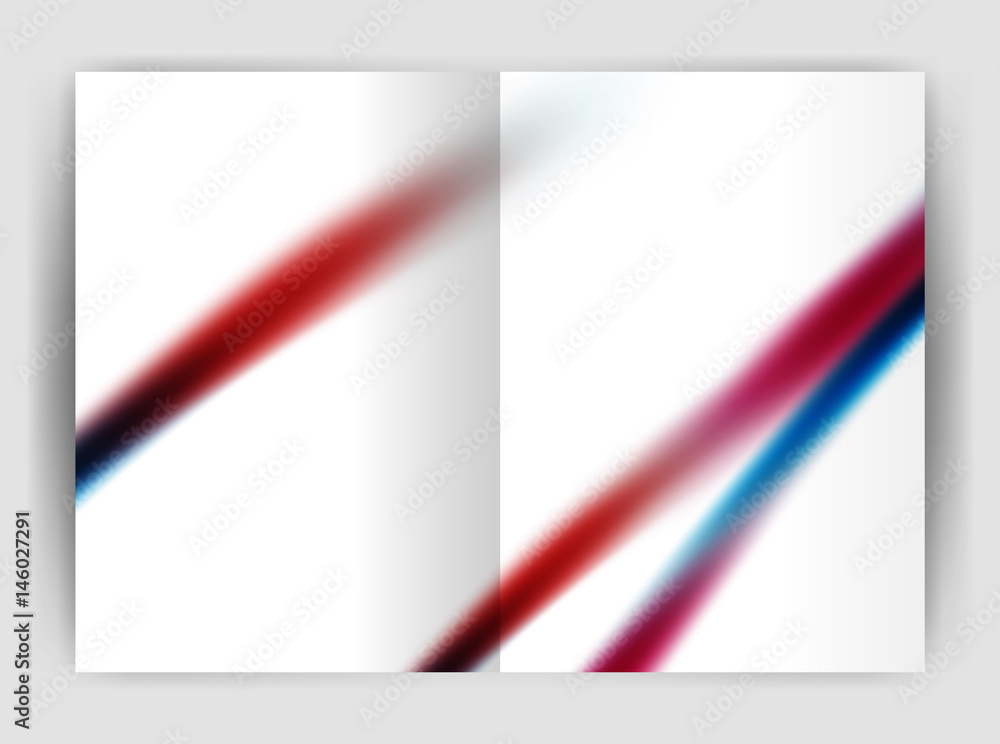 Naklejka premium Blurred wave line. Business annual report abstract background