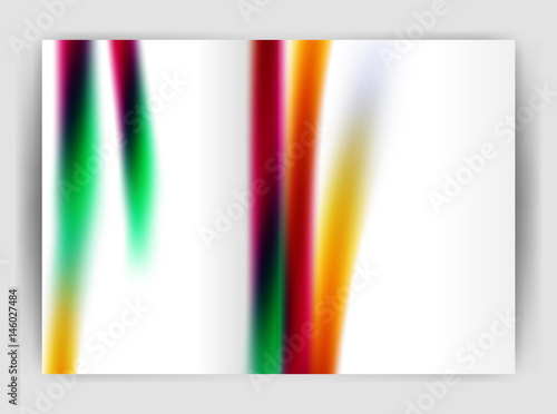 Blurred wave line. Business annual report abstract background © antishock