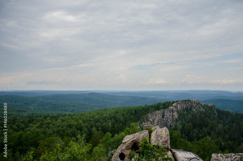 Mountain landscape from the top