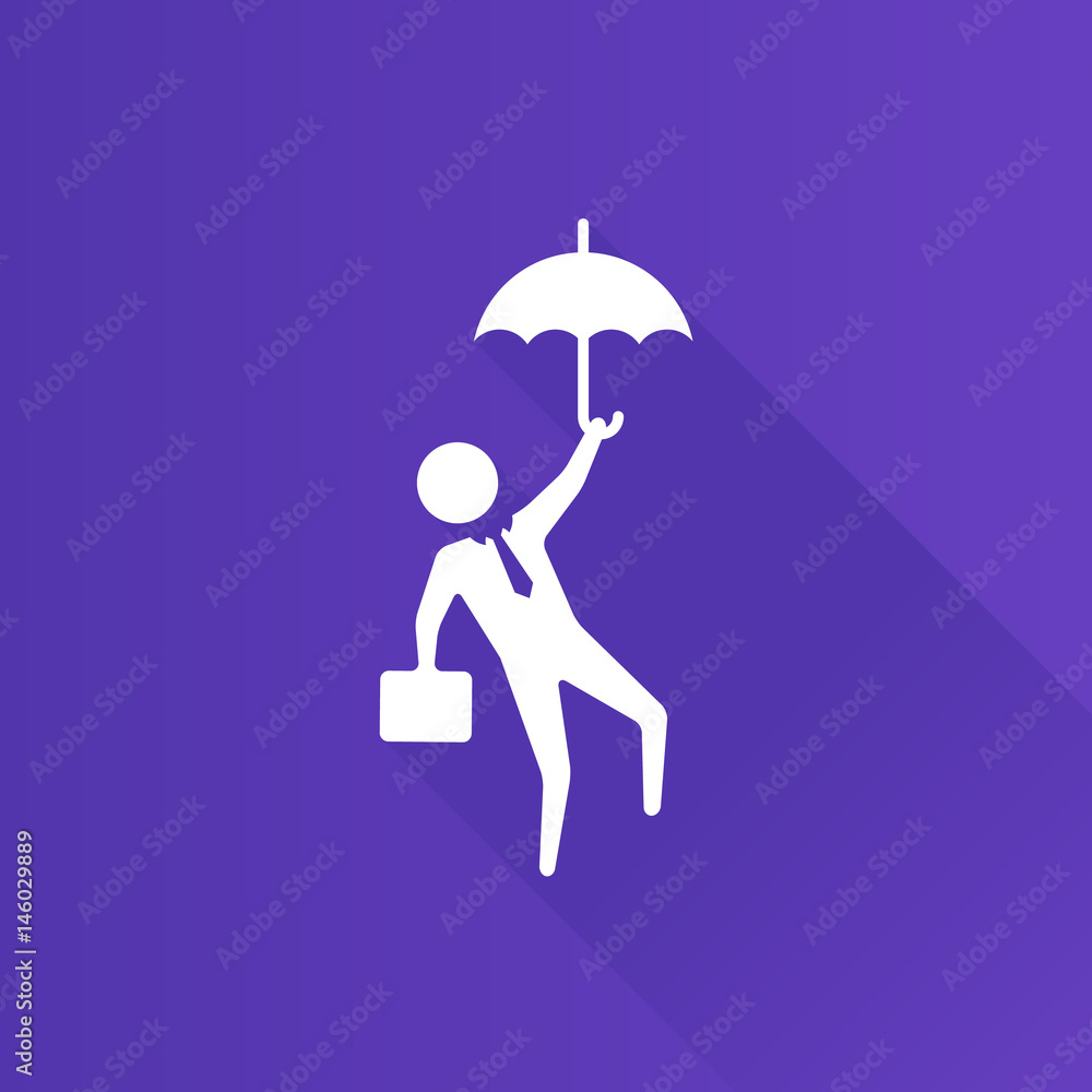 Metro Icon - Businessman umbrella Metro Icon - Businessman umbrella