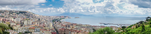 Naples gulf with Vesuvio panorama