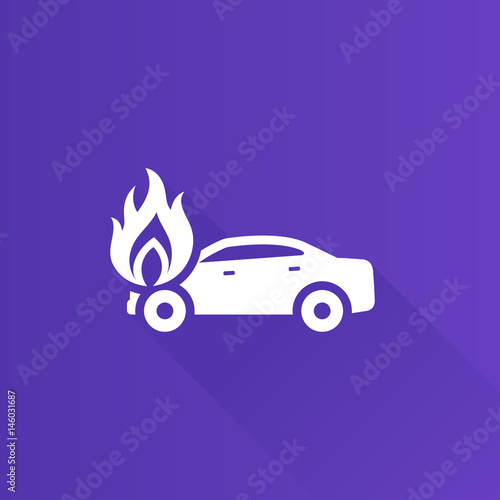 Metro Icon - Car on fire