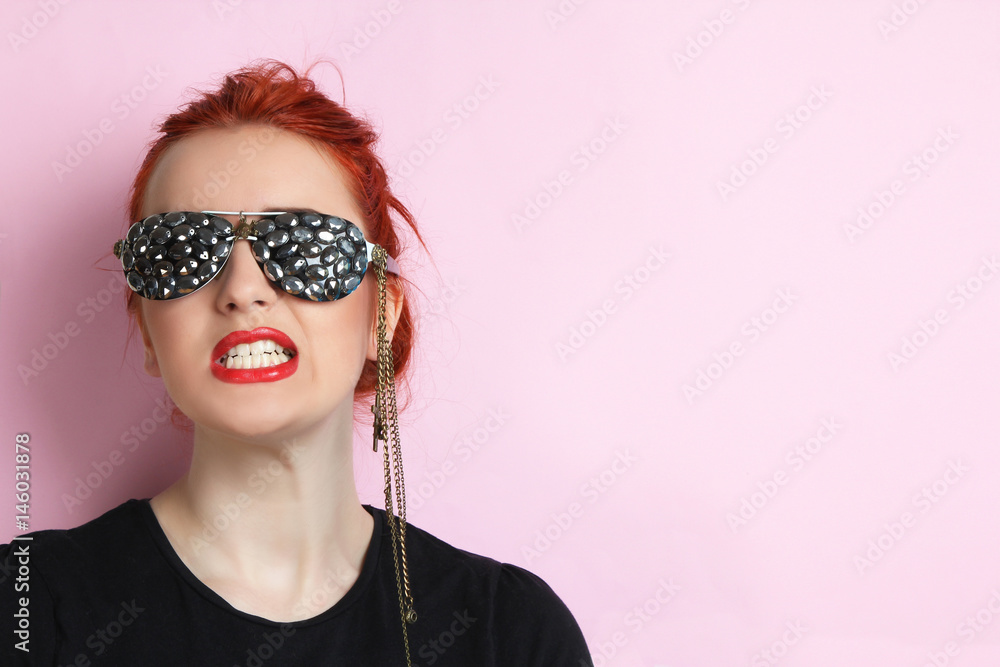  girl in sunglasses