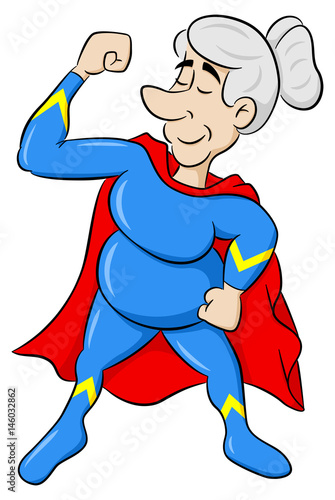 ältere Cartoon Super Heldin