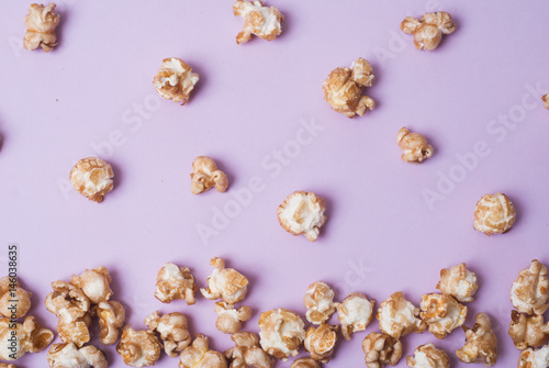 Popcorn scattered on the entire frame,