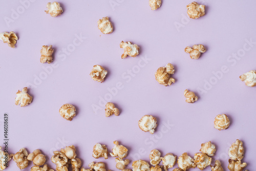Popcorn scattered on the entire frame 
