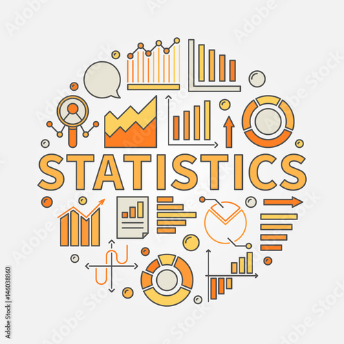 Statistics illustration concept