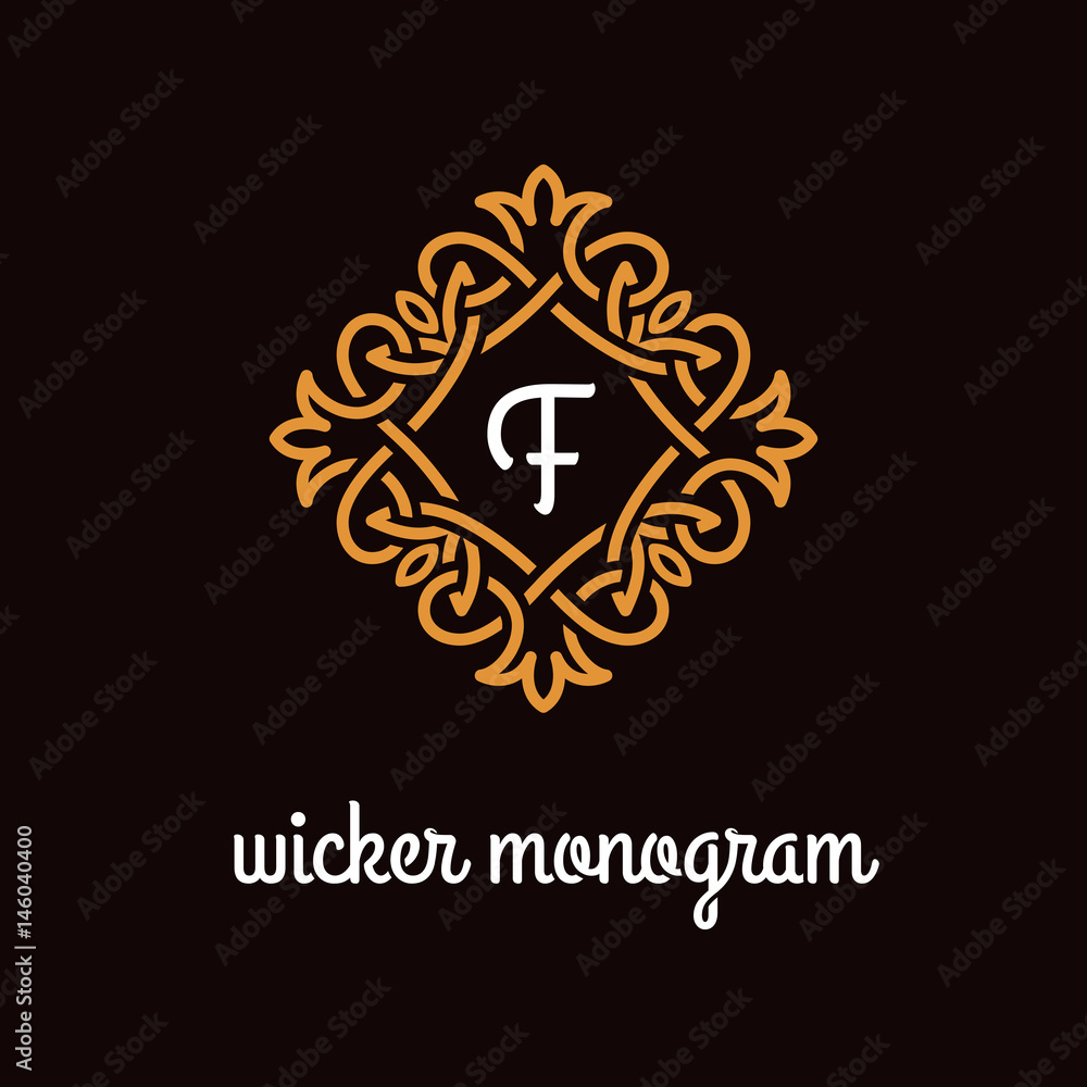 Wicker monogram