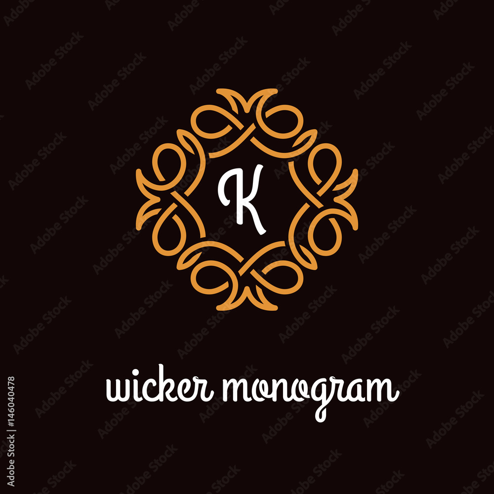Wicker monogram Wicker monogram