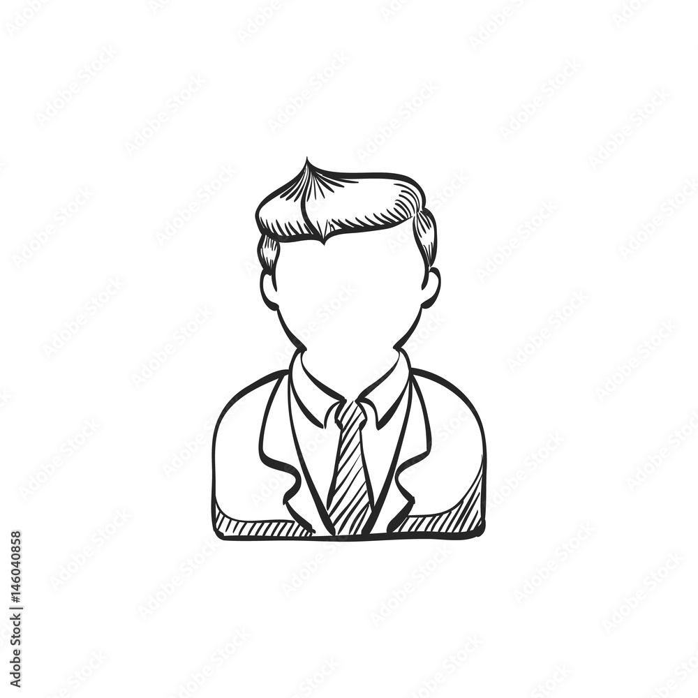 Sketch icon - Businessman