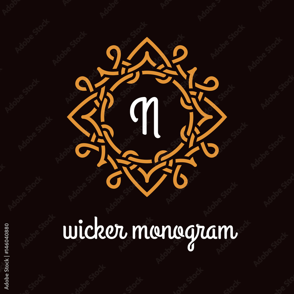 Wicker monogram