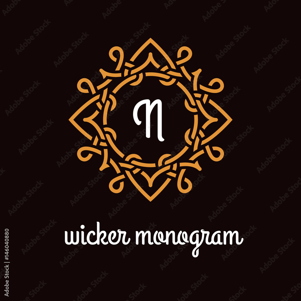 Wicker monogram Wicker monogram