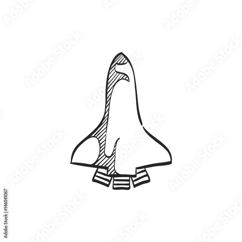 Sketch icon - Space shuttle