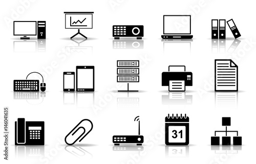 Office Iconset - Schwarz (Schatten)