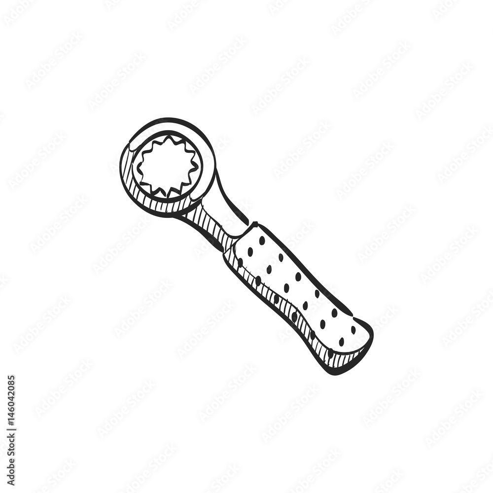 Sketch icon - Bicycle tools Sketch icon - Bicycle tools