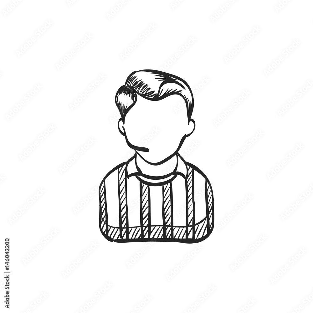 Sketch icon - Referee avatar