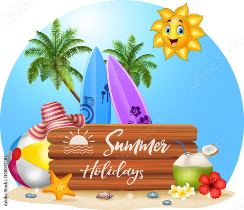 Summer beach background