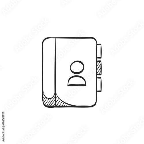 Sketch icon - Address book