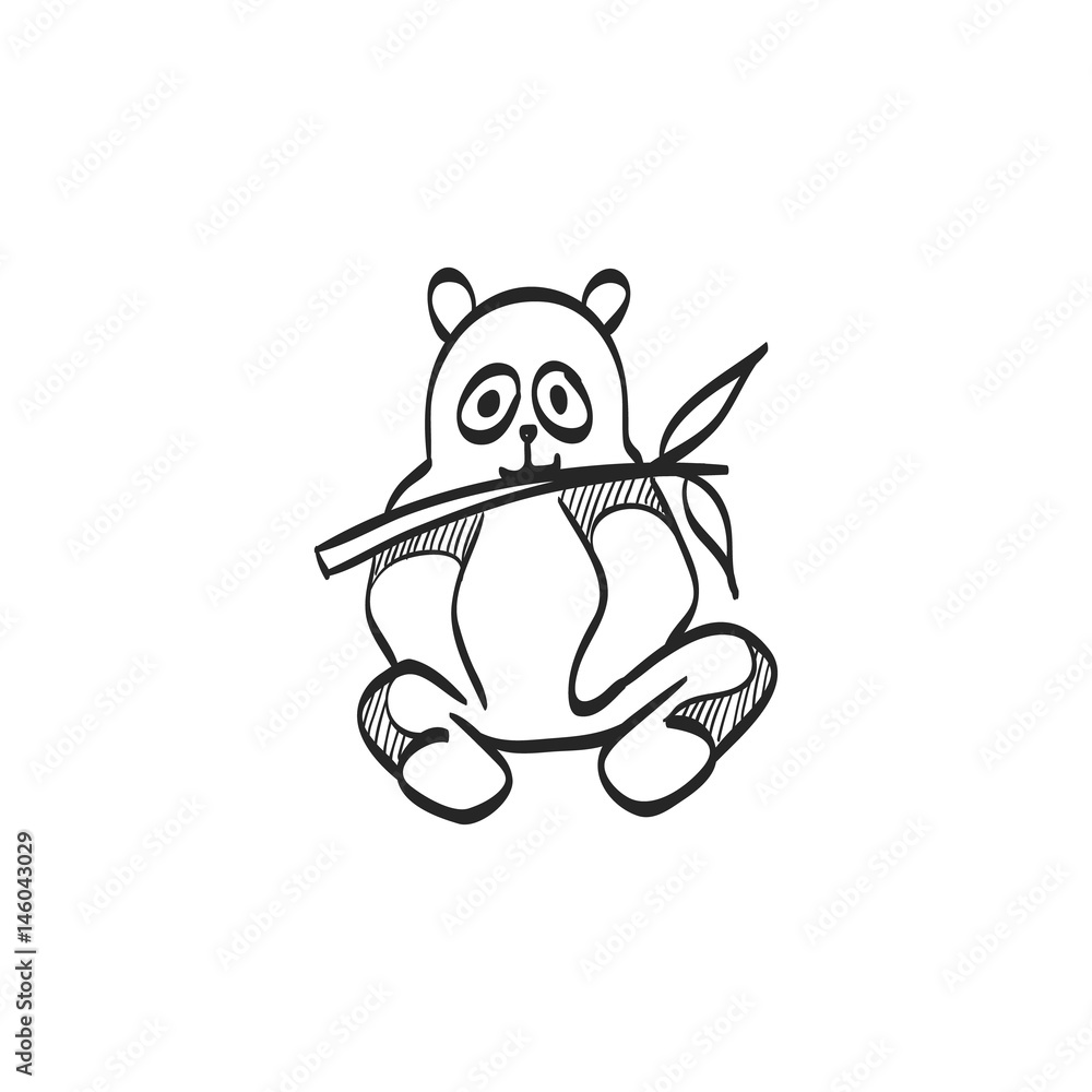 Sketch icon - Panda Sketch icon - Panda