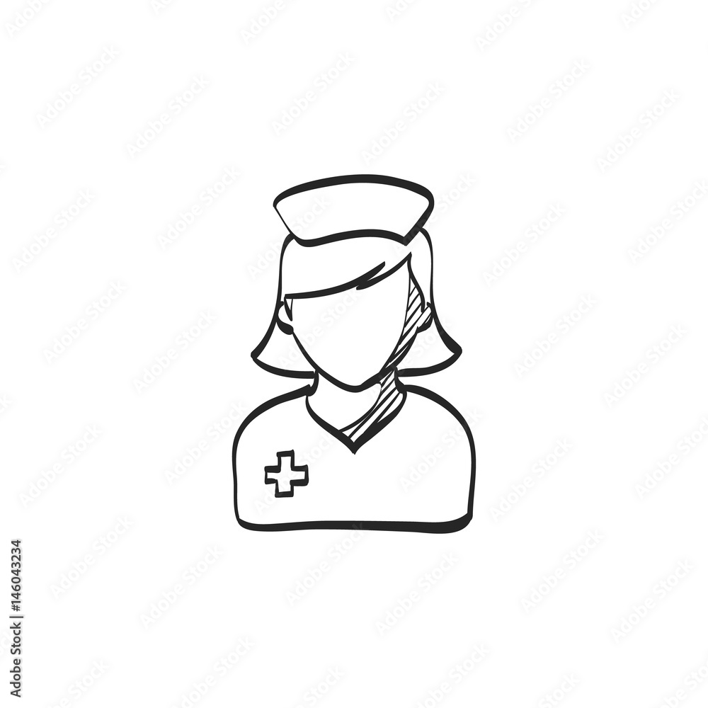Sketch icon - Nurse