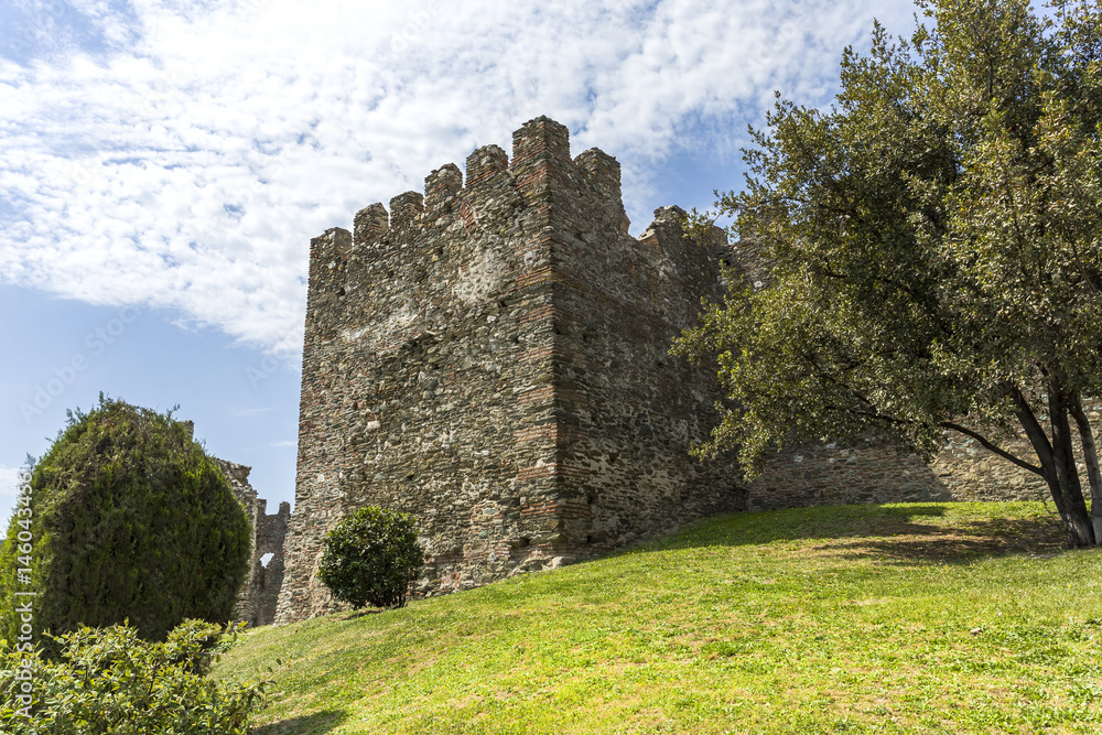 walls of old fortress Yedi Koule, Thessaloniki