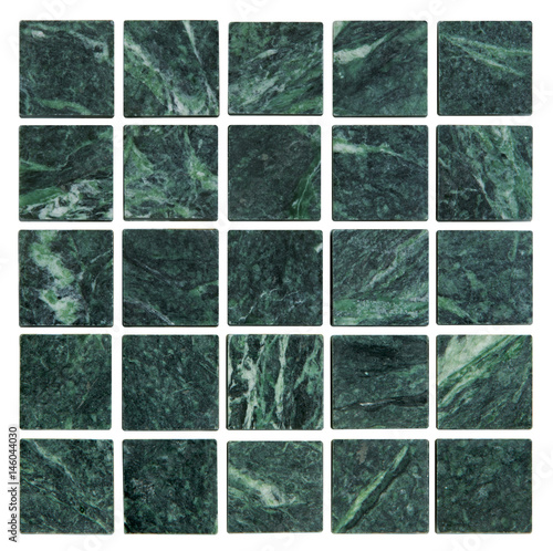Fragments of mosaic marble tile 