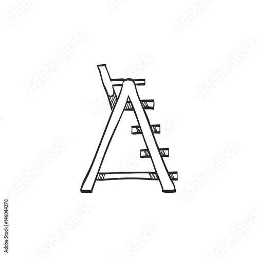 Sketch icon - Lifeguard chair