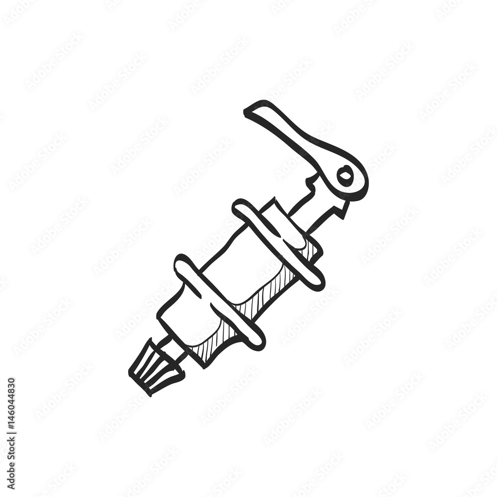 Sketch icon - Bicycle hub Sketch icon - Bicycle hub