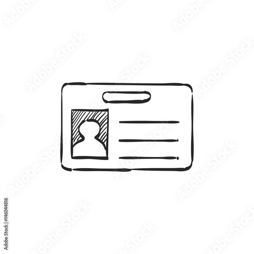 Sketch icon - ID Card