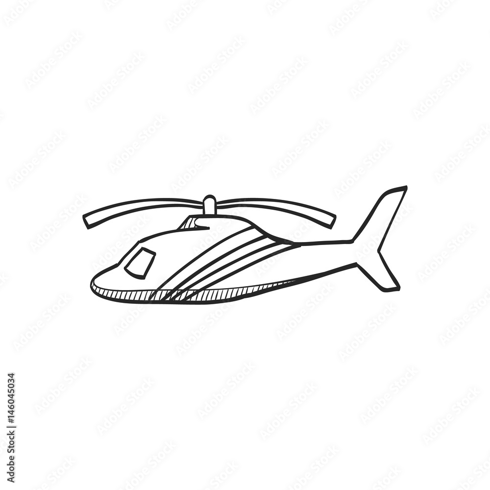 Sketch icon - Helicopter Sketch icon - Helicopter