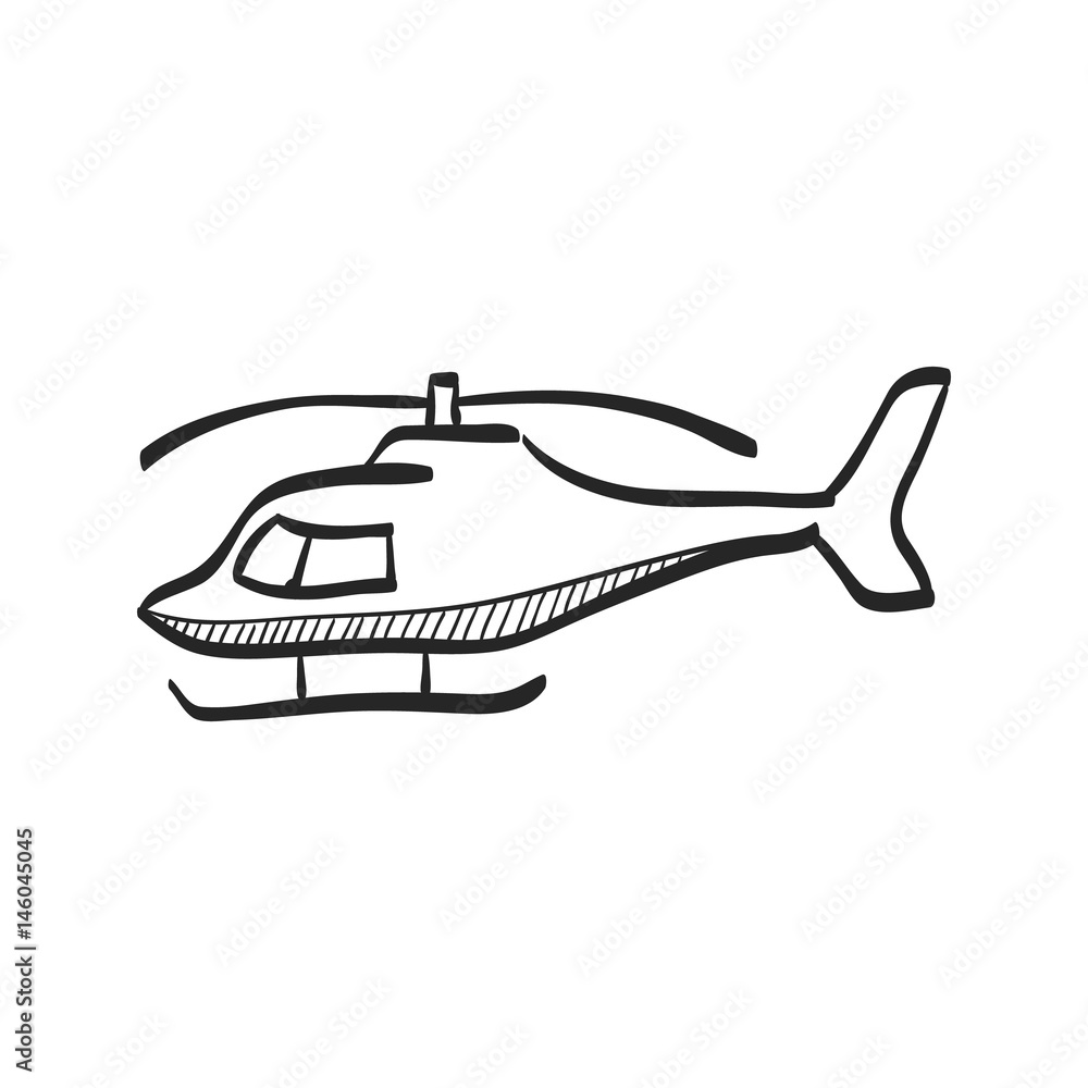 Sketch icon - Helicopter