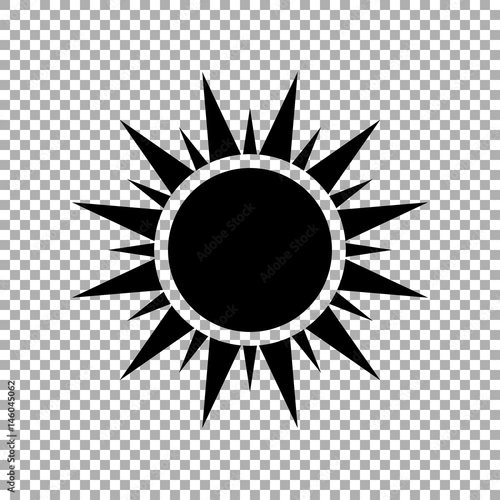 Sun icon vector 