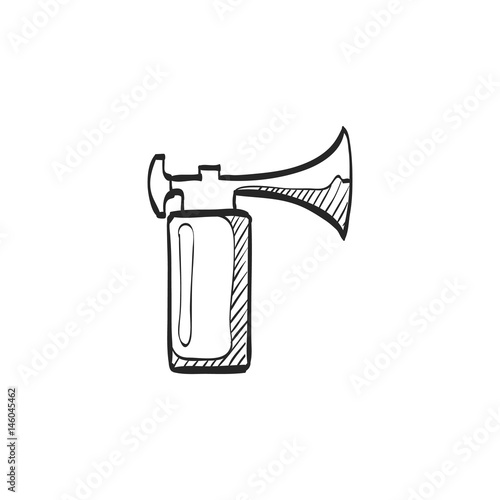 Sketch icon - Gas horn photo