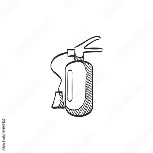 Sketch icon - Fire extinguisher