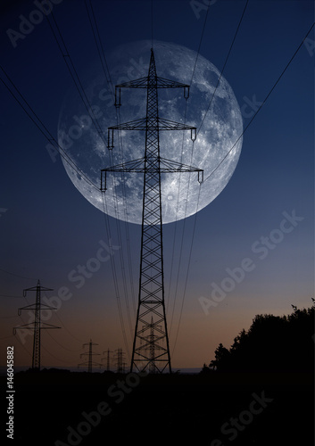 Tableau sur toile powerline