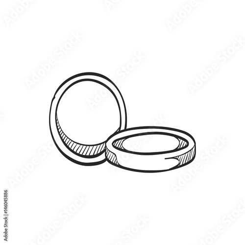 Obraz na plátně Sketch icon - Camera filter