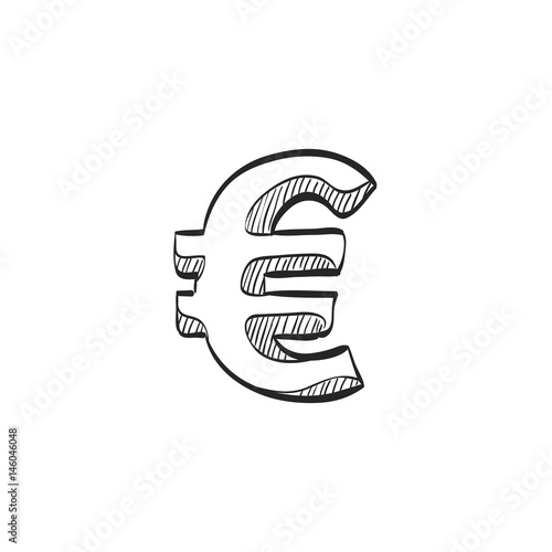 Sketch icon - Euro symbol