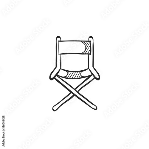 Sketch icon - Movie director chair