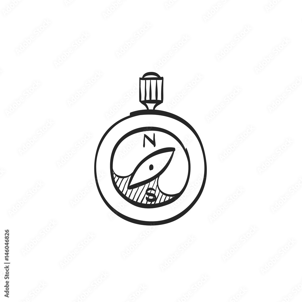Sketch icon - Compass Sketch icon - Compass
