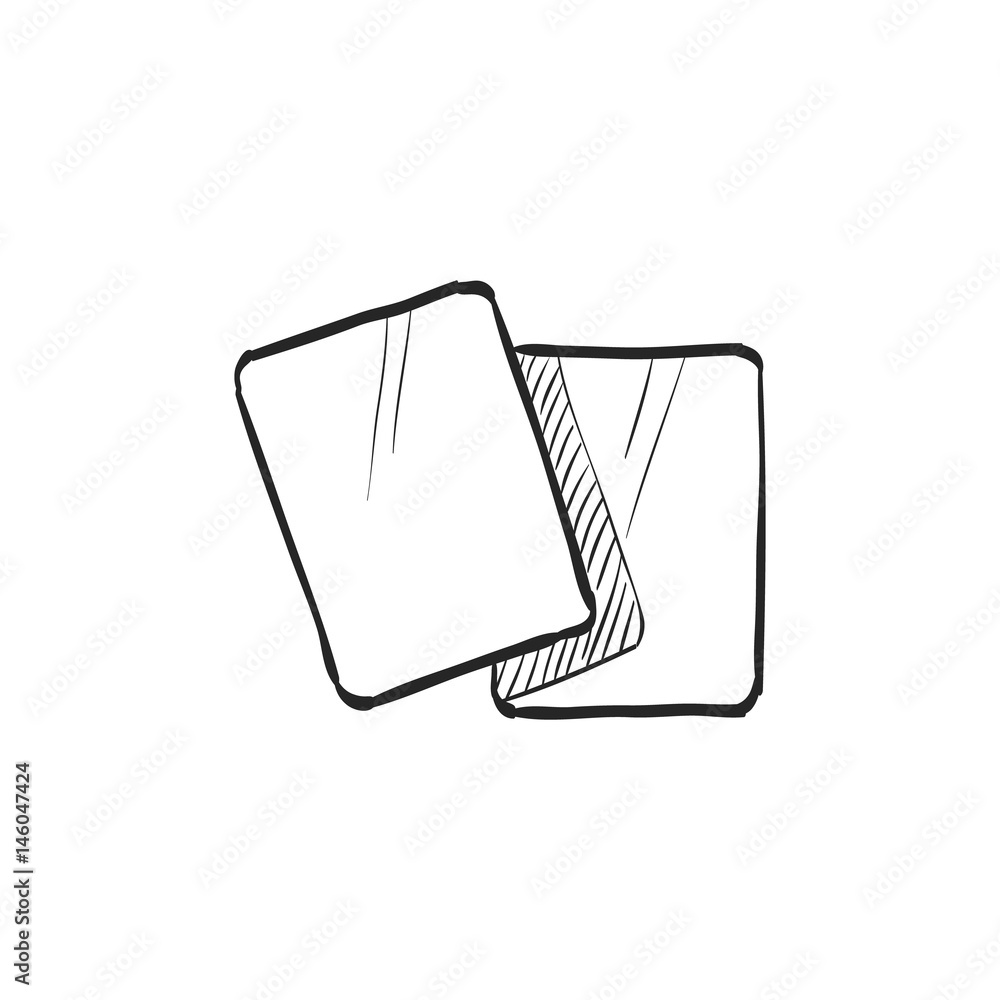 Sketch icon - Playing cards Sketch icon - Playing cards