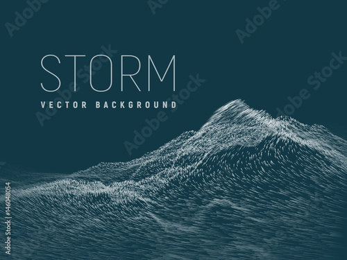 Storm .Vector background