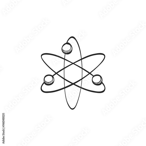 Sketch icon - Atom structure