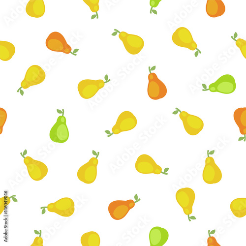 seamless pattern - pear silhouettes