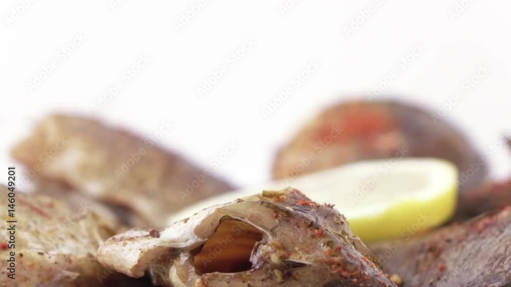 Fried carp with lemon Fried carp with lemon