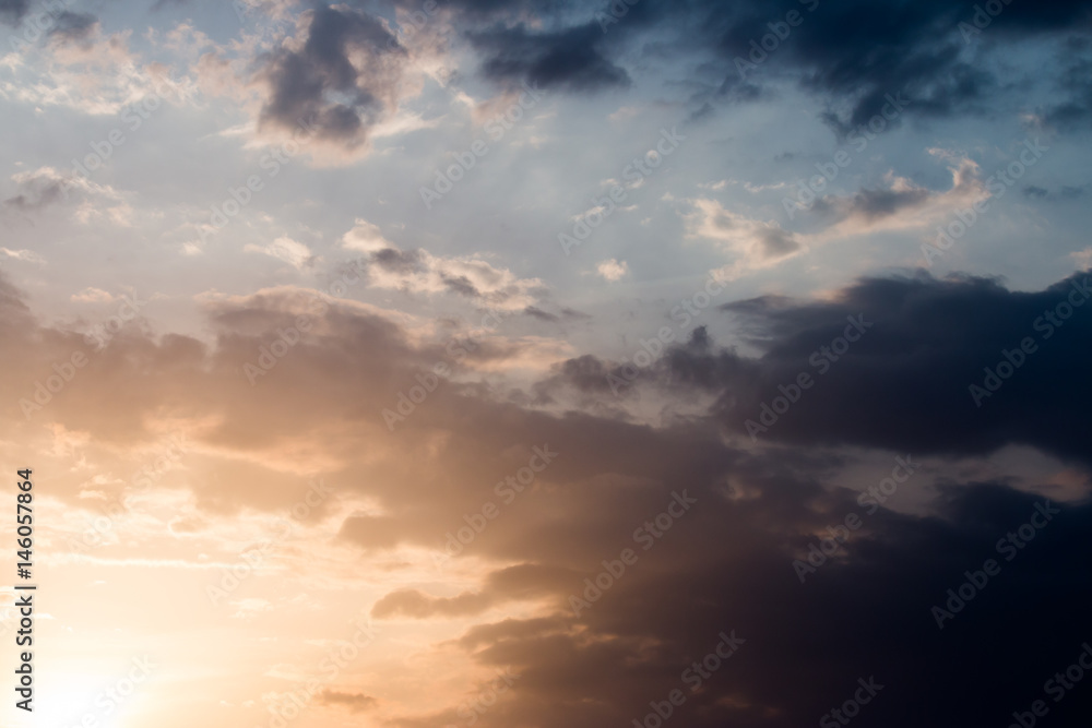colorful dramatic sky with cloud at sunset colorful dramatic sky with cloud at sunset