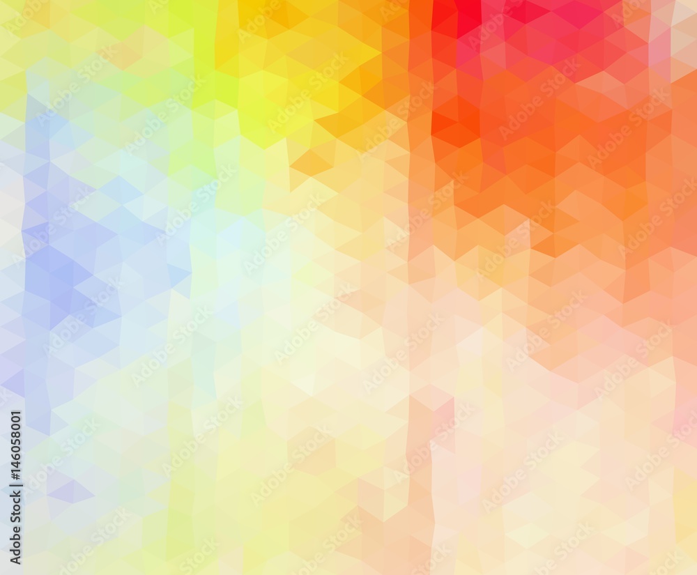 Multicolored vibrant geometric triangular graphic background. Low poly style Multicolored vibrant geometric triangular graphic background. Low poly style
