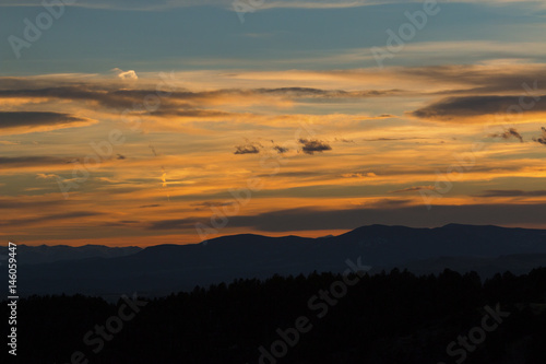 Sunset over the Sangre de Cristo Colorado