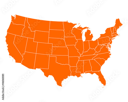 Karte der USA