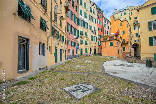 GENOA (GENOVA) ITALY. APRIL 14, 2017 - View of a part of old city called 